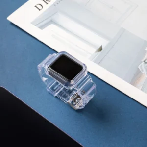 Silikoninė apyrankė Bracelet Case Strap Light Set for Apple Watch 42mm - mėlynos spalvos - Image 7