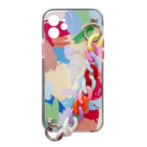 Color Chain dėklas gel flexible elastic case cover with a chain pendant Samsung Galaxy A22 4G multicolour  (4)