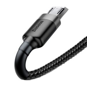 BASEUS kabelis USB A į Micro USB 2,4A Cafule CAMKLF-HG1 3 m black gray - Image 3