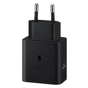 Samsung originalus įkroviklis Type C + kabelis Type C į Type C PD 3A 45W EP-T4511XBEGEU juodos spalvos blister pakuotė - Image 3