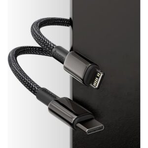 BASEUS kabelis Type C į Lightning PD 20W Tungsten Gold CATLWJ-01 2 m juodos spalvos - Image 5