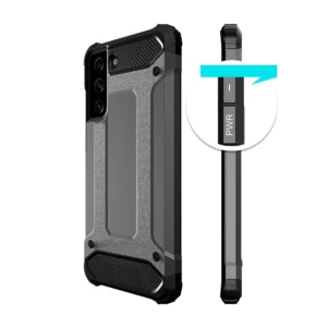 Hybrid Armor dėklas Tough Rugged Cover Samsung Galaxy S22+ (S22 Plus) dėklas telefonui juodos spalvos - Image 4