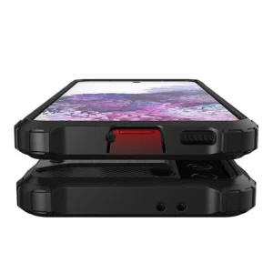 Hybrid Armor dėklas Tough Rugged Cover Samsung Galaxy S22+ (S22 Plus) dėklas telefonui juodos spalvos - Image 5