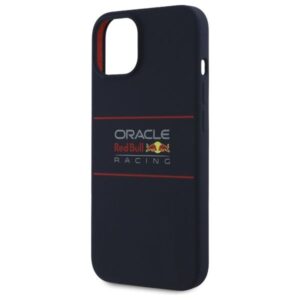 RED BULL dėklas skirtas Apple iPhone 15 compatible skirtas MagSafe RBHMP15S24SIHSRV (Silicone Horizontal Centered Logo) mėlynos spalvos - Image 3