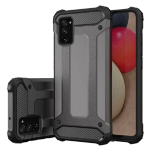 Hybrid Armor dėklas Tough Rugged Cover Samsung Galaxy A03s dėklas telefonui juodos spalvos - Image 2