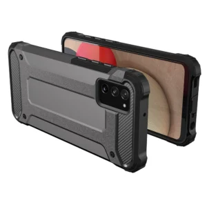 Hybrid Armor dėklas Tough Rugged Cover Samsung Galaxy A03s dėklas telefonui juodos spalvos - Image 3