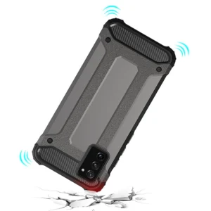 Hybrid Armor dėklas Tough Rugged Cover Samsung Galaxy A03s dėklas telefonui juodos spalvos - Image 7