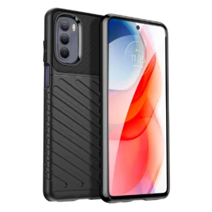 Thunder dėklas flexible armored cover Motorola Moto G Stylus 2022 dėklas telefonui juodos spalvos