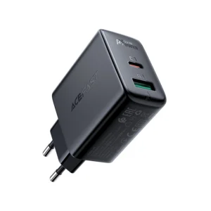 Acefast laidinis įkroviklis USB Type C / USB 32W, PPS, PD, QC 3.0, AFC, FCP juodos spalvos (A5 juodos spalvos) - Image 2