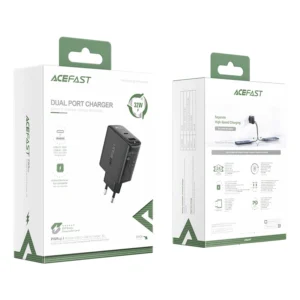 Acefast laidinis įkroviklis USB Type C / USB 32W, PPS, PD, QC 3.0, AFC, FCP juodos spalvos (A5 juodos spalvos) - Image 5