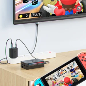 Acefast 2in1 įkroviklis GaN 65W USB Type C / USB, adapter adapter HDMI 4K @ 60Hz (set su kabelis) baltos spalvos (A17 baltos spalvos) - Image 7