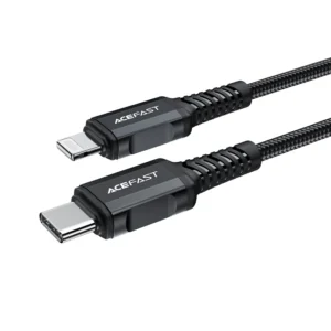 Acefast C4-01 Lightning - USB-C PD kabelis 30W 3A 480Mb/s 1.8m - juodos spalvos - Image 9