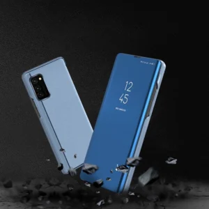 Clear View dėklas flip cover Samsung Galaxy A03s (166.5) mėlynos spalvos - Image 6