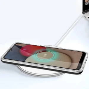 Clear 3in1 case Samsung Galaxy A03s (166) frame gel cover dėklas telefonui juodos spalvos - Image 7