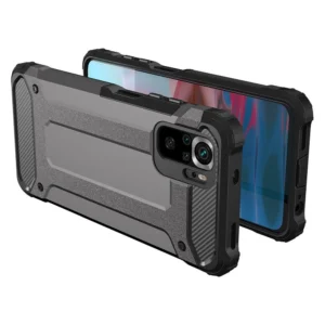 Hybrid Armor dėklas Tough Rugged Cover Xiaomi Poco M4 Pro 5G dėklas telefonui juodos spalvos - Image 2