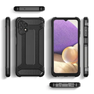 Hybrid Armor dėklas Tough Rugged Cover Samsung Galaxy A73 dėklas telefonui juodos spalvos - Image 4