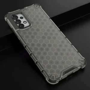 Honeycomb case armored cover with a gel frame Samsung Galaxy A03s (166.5) dėklas telefonui juodos spalvos - Image 4