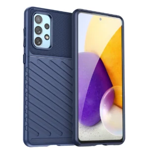 Thunder dėklas flexible armored cover Samsung Galaxy A73 mėlynos spalvos