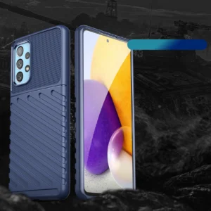 Thunder dėklas flexible armored cover Samsung Galaxy A73 mėlynos spalvos - Image 2
