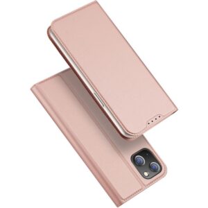 Dux Ducis atverčiamas dėklas SKIN PRO skirtas Apple iPhone 15 Plus rožinės spalvos