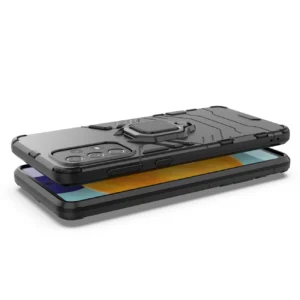 Ring Armor tough hybrid case cover + magnetic holder Samsung Galaxy A73 dėklas telefonui juodos spalvos - Image 3