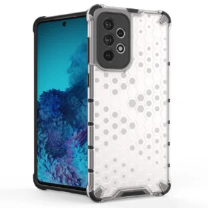 Honeycomb case armored cover with a gel frame Samsung Galaxy A73 dėklas telefonui juodos spalvos - Image 2
