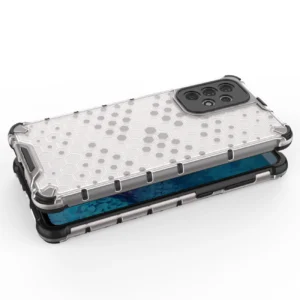Honeycomb case armored cover with a gel frame Samsung Galaxy A73 dėklas telefonui juodos spalvos - Image 4