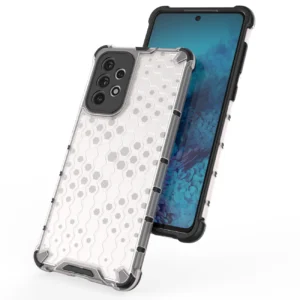 Honeycomb case armored cover with a gel frame Samsung Galaxy A73 dėklas telefonui juodos spalvos - Image 7