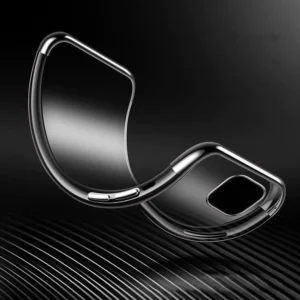 Clear Color dėklas TPU gel cover with a metallic frame Xiaomi Redmi Note 11S / Note 11 dėklas telefonui juodos spalvos - Image 5