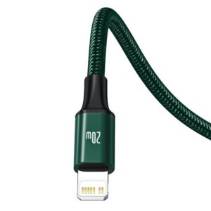 BASEUS kabelis 3in1 Type C į Micro USB / Lightning / Type C PD 20W CAMLT-SC06 1,5 m green - Image 4