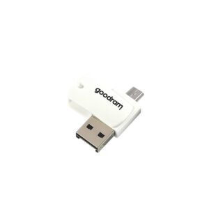 GOODRAM card reader USB A + Micro USB ALL IN ONE M1A4 + atminties kortelė micro SD 64GB with adapter SD - Image 3
