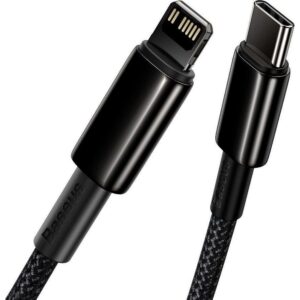 BASEUS kabelis Type C į Lightning PD 20W Tungsten Gold CATLWJ-01 2 m juodos spalvos - Image 4