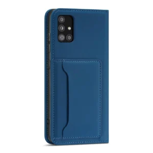 Magnet Card dėklas For Samsung Galaxy A12 5G Pouch Wallet Card Holder mėlynos spalvos - Image 6