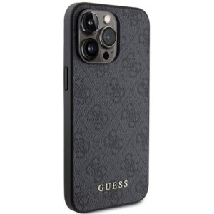 GUESS dėklas skirtas Apple iPhone 15 Pro Max GUHCP15XG4GFGR (4G Metal Logo) pilkos spalvos - Image 5