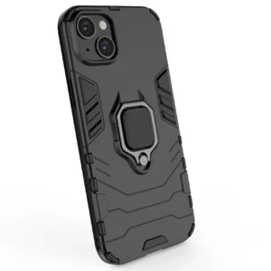 Ring Armor case Apple iPhone 14 Plus armored cover magnetic holder ring dėklas telefonui juodos spalvos - Image 5