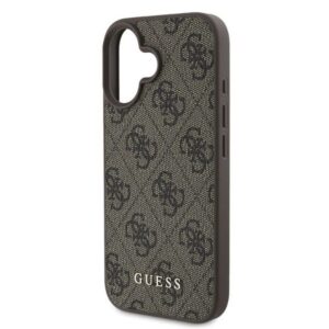 GUESS dėklas skirtas Apple iPhone 16 GUHCP16SG4GFBR (PU 4G Classic) rudos spalvos - Image 3