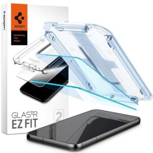 Spigen apsauginis stiklas GLAS.TR ”EZ FIT” 2-pack skirtas Samsung Galaxy S23 transparent