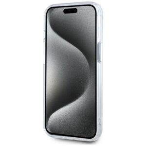 KARL LAGERFELD dėklas skirtas Apple iPhone 15 Plus compatible with MagSafe KLHMP15MHLSKIH (IML Metal K Head) baltos spalvos - Image 5