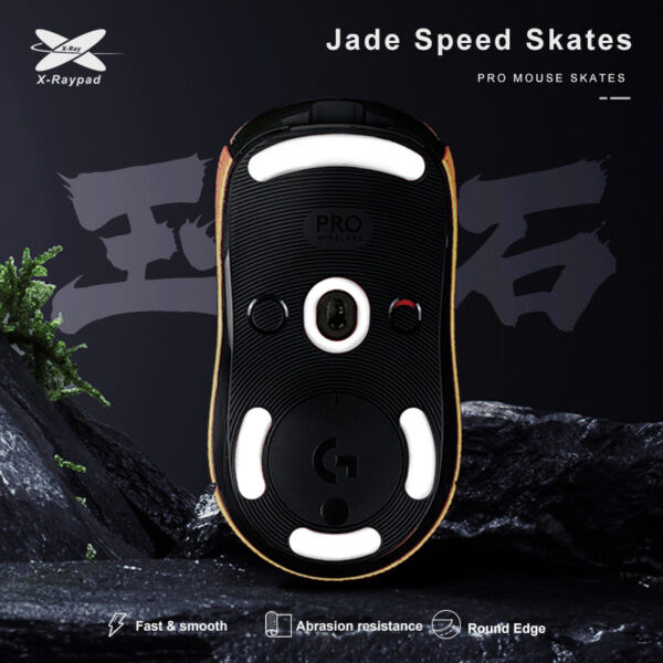X-Raypad Jade Skates Logitech G Pro White 2 vnt. (Balti) Pakaitiniai Mouse Feet