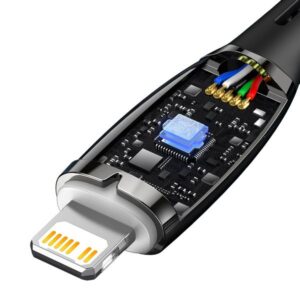 BASEUS kabelis Type C į Lightning PD 20W Glimmer CADH000101 2 m juodos spalvos - Image 4