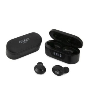 GUESS belaidės ausinės bluetooth TWS + docking station GUTWST31EK (BT5 Classic) juodos spalvos