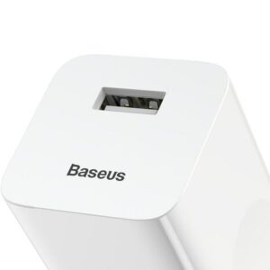 BASEUS laidinis įkroviklis USB A QC3.0 3A 24W CCALL-BX02 baltos spalvos - Image 4