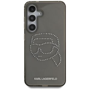 KARL LAGERFELD dėklas skirtas Samsung Galaxy S25 KLHCS25SHKHDCELK (IML Rhinestones K Head) juodos spalvos - Image 3