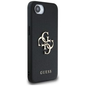 GUESS dėklas skirtas Apple iPhone 16e (SE 4 2025) GUHCPSE4PGT4MBK (PU Grained Big 4G and Classic) juodos spalvos - Image 4