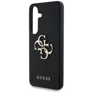 GUESS dėklas skirtas Samsung Galaxy S25 GUHCS25SPGT4MBK (PU Grained Big 4G and Classic Logo) juodos spalvos - Image 3