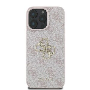 GUESS dėklas skirtas Apple iPhone 16 Pro Max GUHCP16X4GMGPI (4G PU Big Logo) rožinės spalvos - Image 3