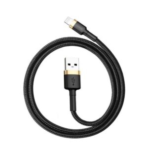 BASEUS kabelis USB A į Lightning 2,4A Cafule CALKLF-BV1 1 m juodos spalvos gold