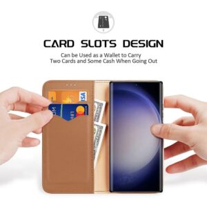 DUX Ducis atverčiamas dėklas HIVO skirtas SAMSUNG S24 Plus rudos spalvos - Image 4