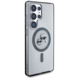 KARL LAGERFELD dėklas skirtas Samsung Galaxy S25 Ultra KLHMS25LHLSKCK (Magnetic IML Metal KC Heads) juodos spalvos - Image 5