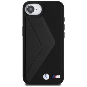 BMW dėklas skirtas Apple iPhone 16e (SE 4 2025) suderinamas su MagSafe BMHMPSE424PUOCSK (PU Oversized Stripes) juodos spalvos - Image 3